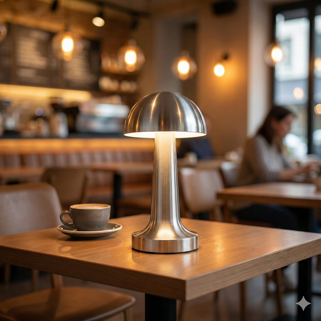 Forlife Dokunmatik Şarjlı Mantar Masa Lambası – Gold, Silver, Rose Renk Seçenekli (FL-8055 / FL-8082 / FL-8054)