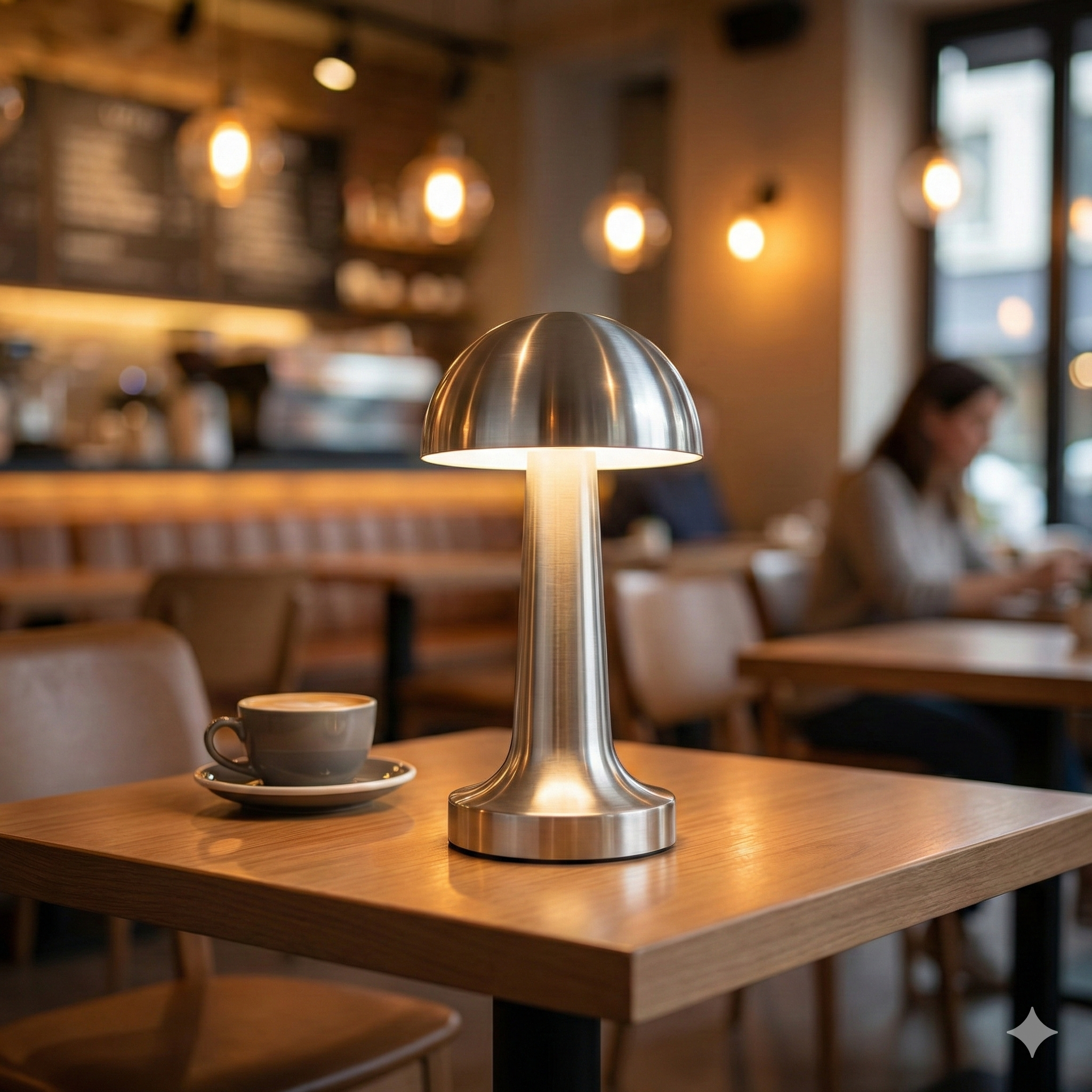 Forlife Dokunmatik Şarjlı Mantar Masa Lambası – Gold, Silver, Rose Renk Seçenekli (FL-8055 / FL-8082 / FL-8054)