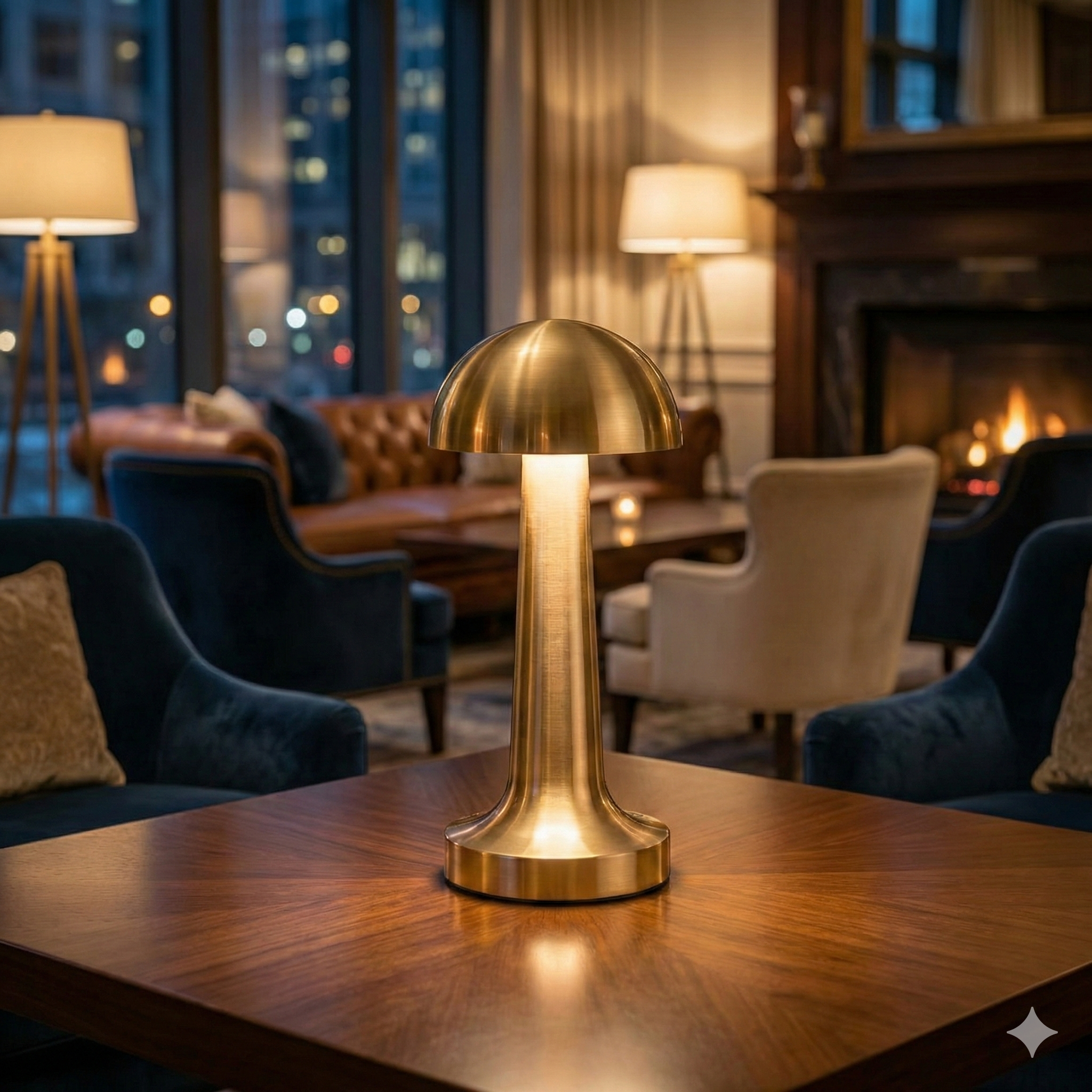 Forlife Dokunmatik Şarjlı Mantar Masa Lambası – Gold, Silver, Rose Renk Seçenekli (FL-8055 / FL-8082 / FL-8054)